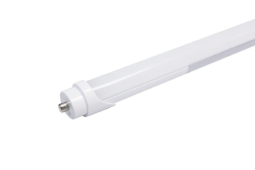 NCLTG Linear5 Series 8-Foot T8 LED Tube featuring a slim white housing, energy-efficient integrated LEDs, and a durable design for commercial and industrial lighting applications