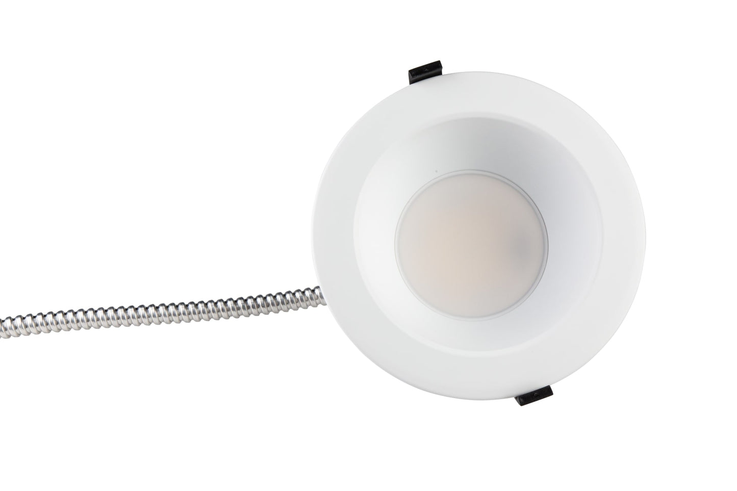 NCLTG RecessEdge Series 4-inch LED commercial downlight front view showing compact recessed design and high-efficiency integrated LED