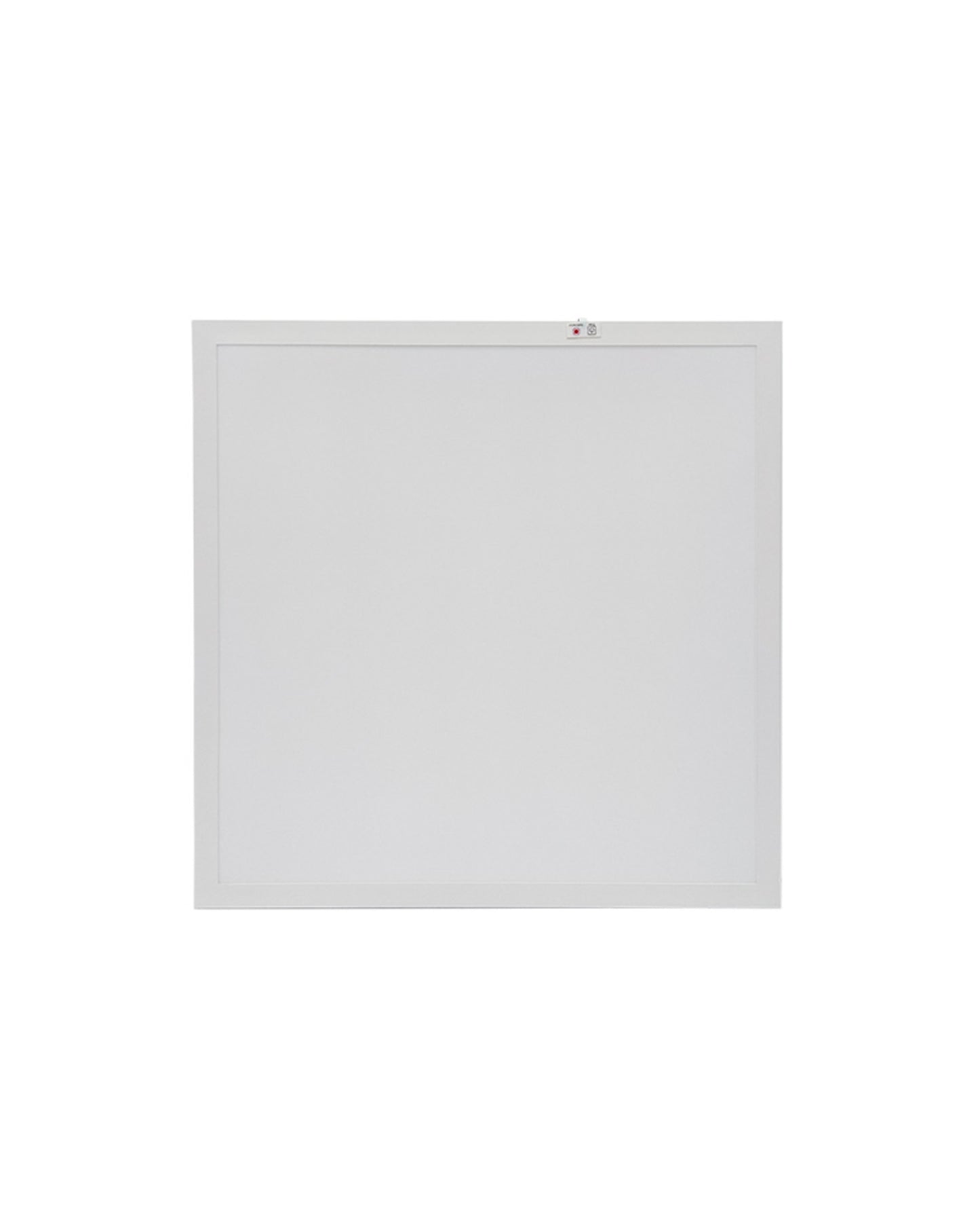 Front view of NCLTG SkyLine Series 2x2 LED Panel Light with emergency backup, featuring a conveniently integrated test switch for easy functionality checks