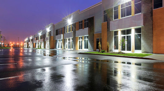 Commercial LED lighting coverage across all 50 states by NCLTG, with service locations in Charlotte, NC and Dallas, TX