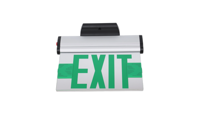 NC-EXAL02-2MG LED Green Edge-Lit Adjustable Exit Sign