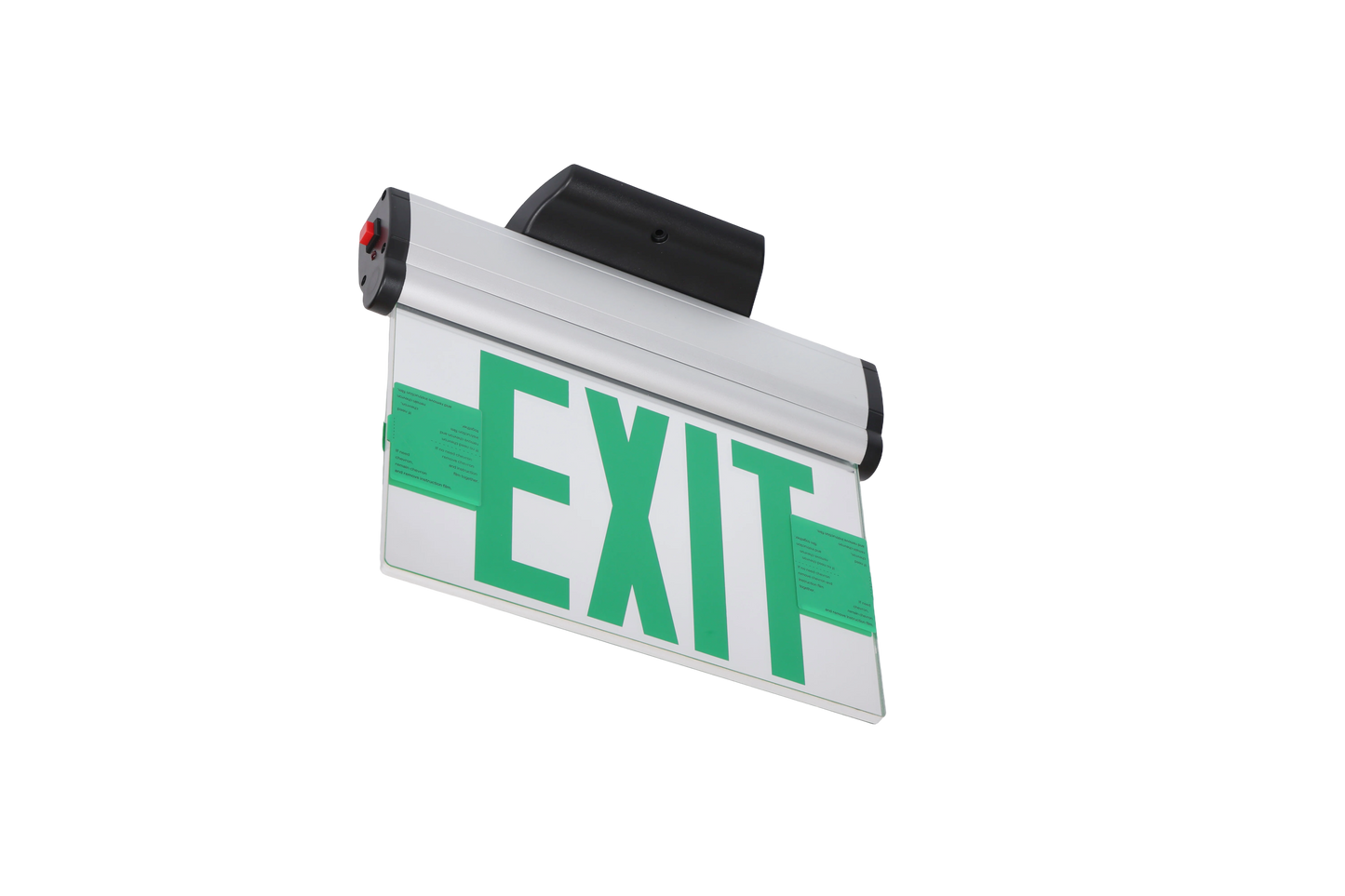 NC-EXAL02-2MG LED Green Edge-Lit Adjustable Exit Sign