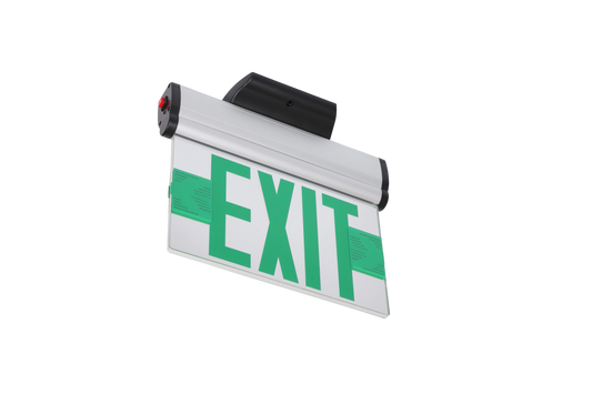 NC-EXAL02-2MG LED Green Edge-Lit Adjustable Exit Sign
