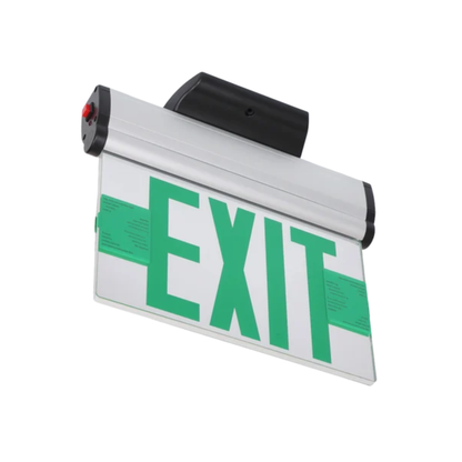 NC-EXAL02-2MG LED Green Edge-Lit Adjustable Exit Sign