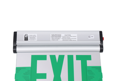 NC-EXAL02-2MG LED Green Edge-Lit Adjustable Exit Sign