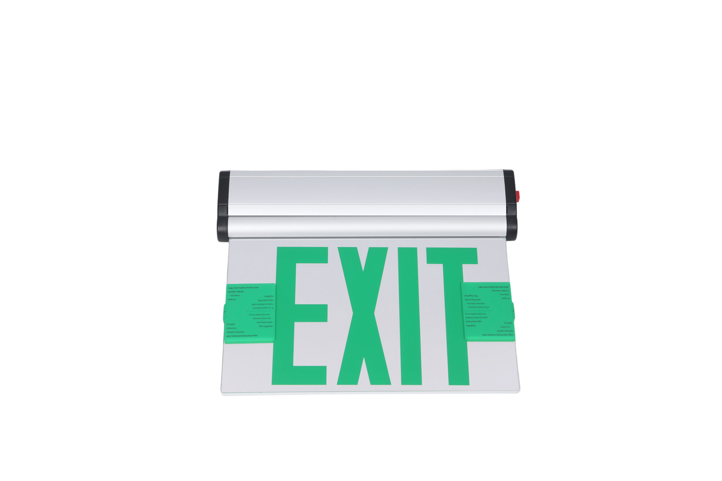 NC-EXAL02-2MG LED Green Edge-Lit Adjustable Exit Sign