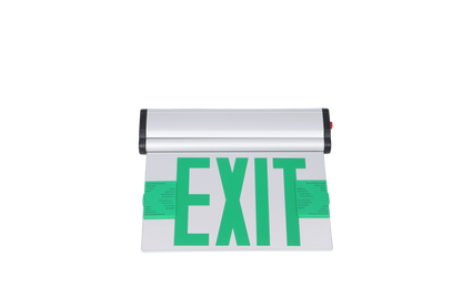 NC-EXAL02-2MG LED Green Edge-Lit Adjustable Exit Sign
