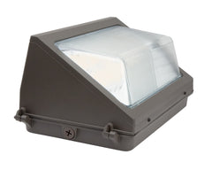 WPE Series Large LED Wall Pack, Adjustable Wattage & CCT, 120-277V