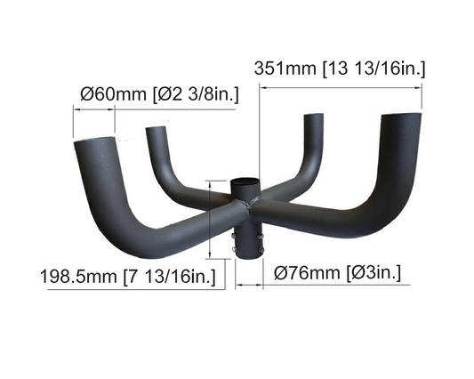 TenonPro Middle 360° Quad Bullhorn