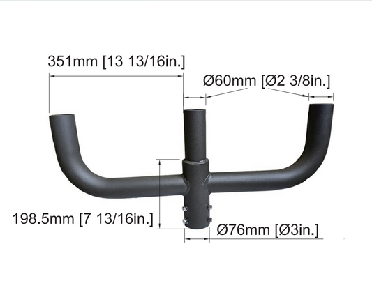TenonPro Middle 180° Triple Bullhorn