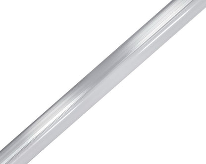 Detailed view of the NCLTG Linear5 Series 8-Foot T8 LED Tube lens showing the durable plastic construction and precision-engineered design for optimal light distribution