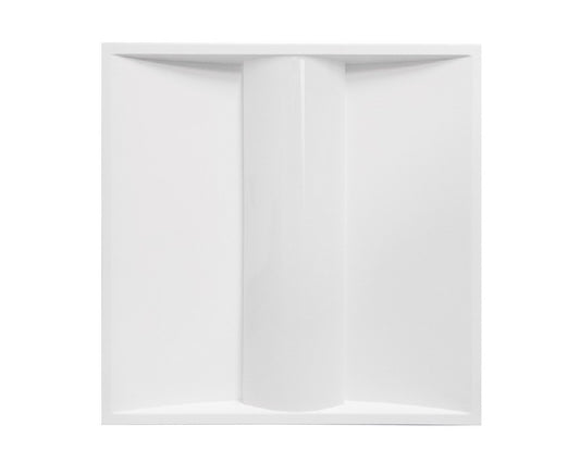 Front view of NCLTG PrismLay Series 2x2 LED Troffer Light showing low-profile design and frosted lens for uniform commercial ceiling illumination