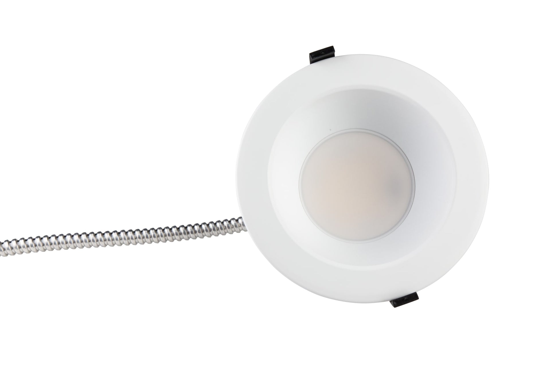 NCLTG RecessEdge Series 4-inch LED commercial downlight front view showing compact recessed design and high-efficiency integrated LED