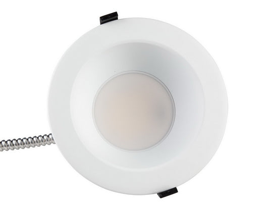 NCLTG RecessEdge Series 6-inch LED commercial downlight front view displaying the wide recessed trim and integrated LED light source