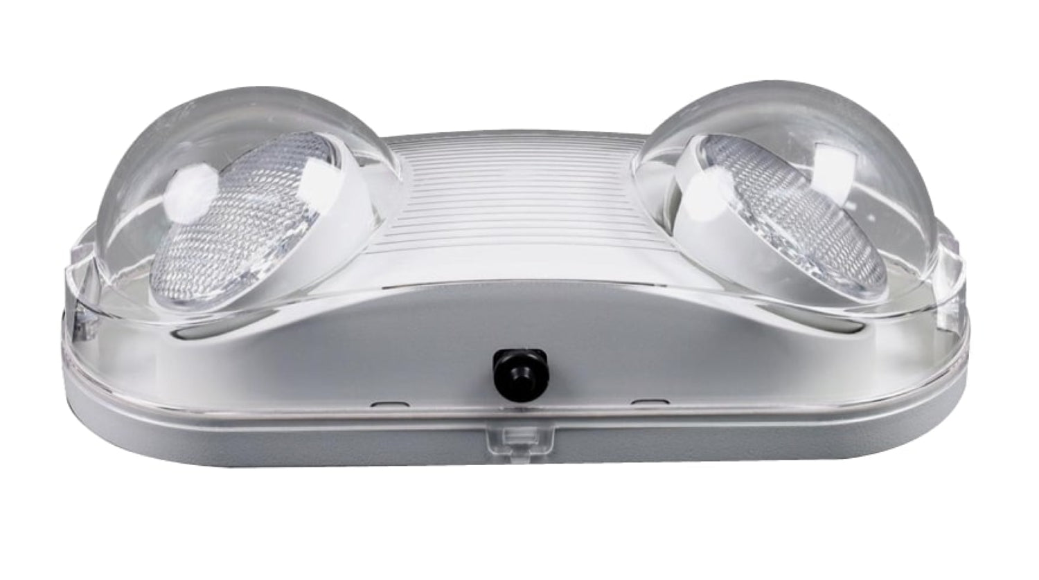 NCLTG Sentinel Series Wet Location Rated LED Emergency Light designed for outdoor and damp environments with dual adjustable LED heads