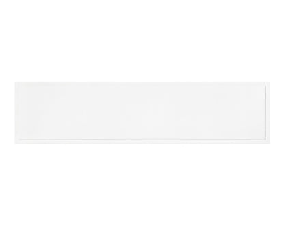 Front view of NCLTG SkyLine Series 1x4 LED Panel Light showcasing slim rectangular design and frosted lens for uniform commercial ceiling lighting