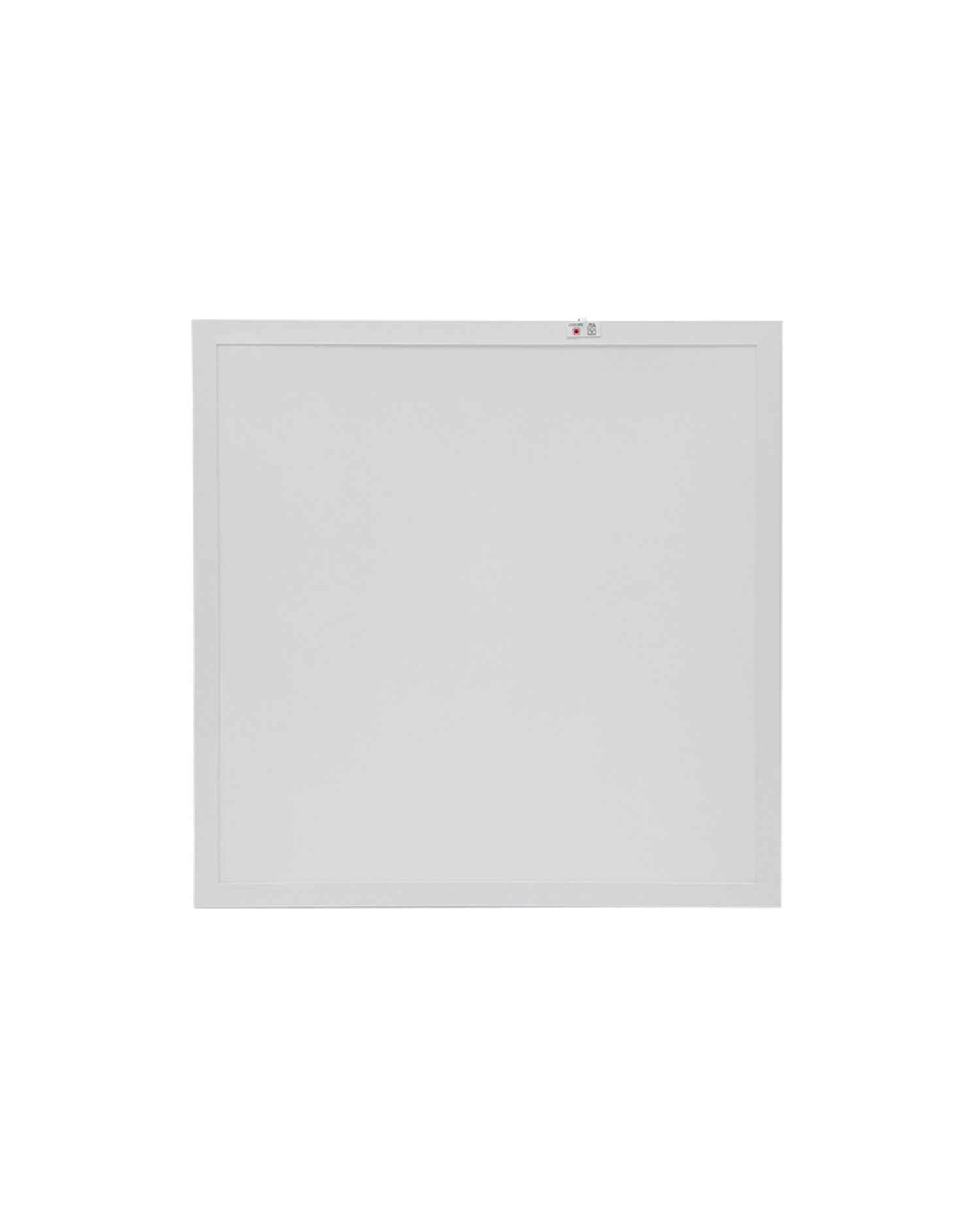 Front view of NCLTG SkyLine Series 2x2 LED Panel Light with emergency backup, featuring a conveniently integrated test switch for easy functionality checks