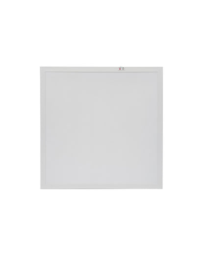 Front view of NCLTG SkyLine Series 2x2 LED Panel Light with emergency backup, featuring a conveniently integrated test switch for easy functionality checks