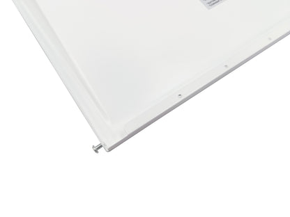 Detailed corner view of the NCLTG SnapFit Series LED Troffer Light Retrofit Kit highlighting construction