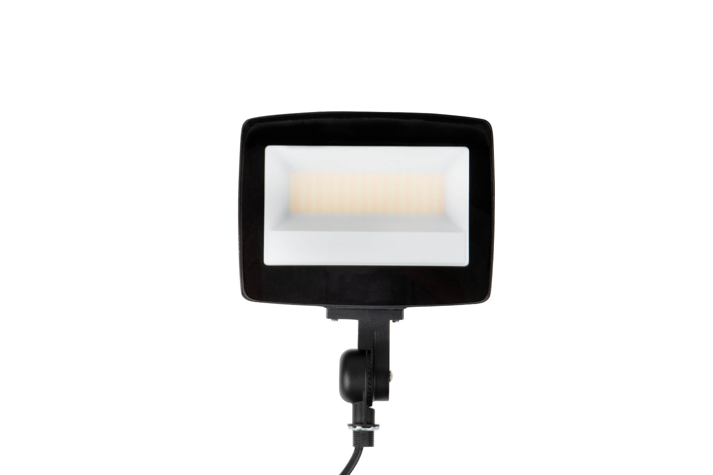 Front view of the NCLTG TitanBeam Series LED flood light showing its compact design and durable housing