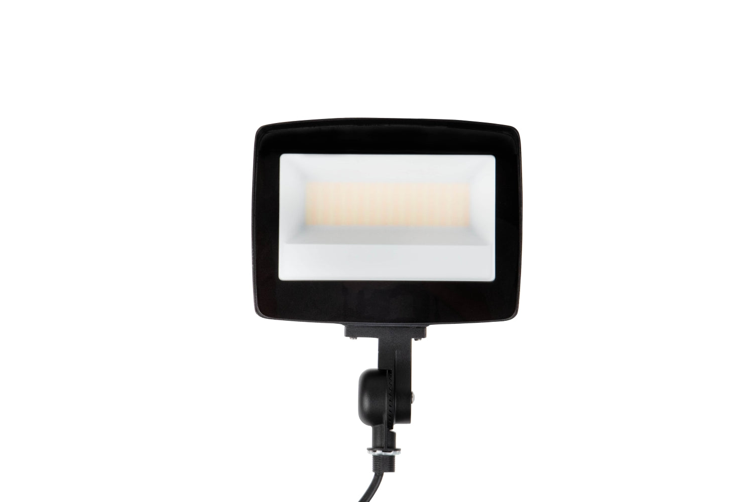 Front view of the NCLTG TitanBeam Series LED flood light showing its compact design and durable housing